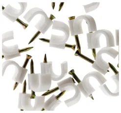 20 attaches plastiques Ø10mm blanc