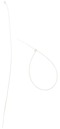 20 colliers de câblage 3,6x300mm transparents