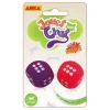 2 dés lumineux 2,8 cm 2 couleurs assorties ANKA
