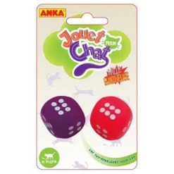 2 dés lumineux 2,8 cm 2 couleurs assorties ANKA