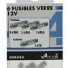 6 Fusibles en verre Citroën et véhicule japonais