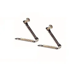 2 pinces à ailes pour volaille en métal