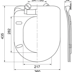Abattant WC amiral extra-plat WIRQUIN