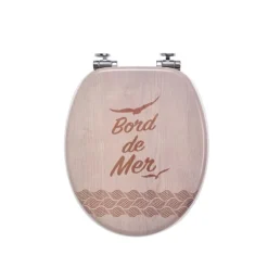 Abattant WC de toilette trendy Line Woody Chevron WIRQUIN
