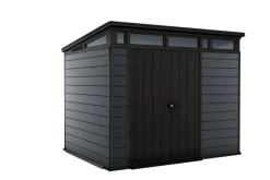 Abri de jardin Cortina 97 - 6 m² résine gris aspect bois