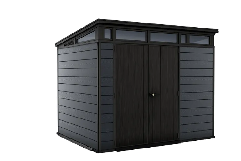 Abri de jardin Cortina 97 - 6 m² résine gris aspect bois