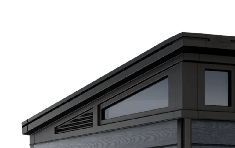 Abri de jardin Cortina 97 - 6 m² résine gris aspect bois