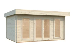 Abri de jardin en bois blanc Bret 14,80 m²
