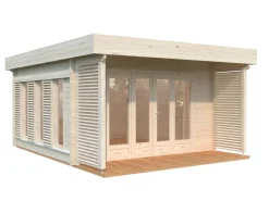 Abri de jardin en bois blanc Caroline 14,50 m²