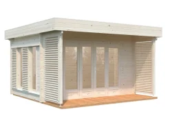 Abri de jardin en bois blanc Caroline 10,20 m²