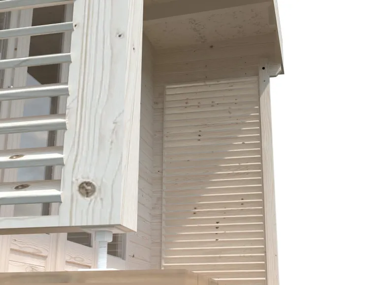 Abri de jardin en bois blanc Caroline 10,20 m²