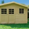 Abri de jardin en bois blanc Chimay 10,70 m²