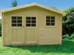 Abri de jardin en bois blanc Chimay 10,70 m²