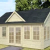 Abri de jardin en bois blanc Claudia 19,40 m²