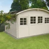 Abri de jardin en bois blanc Dainville 2 11,56 m²
