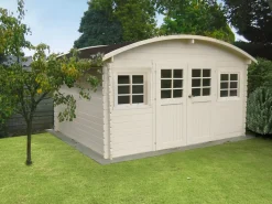 Abri de jardin en bois blanc Dainville 2 11,56 m²