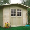 Abri de jardin en bois blanc Dresden 4,91 m²