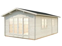 Abri de jardin en bois blanc Irene 19,00 m²