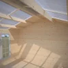 Abri de jardin en bois blanc Irene 13,90 m²