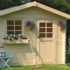 Abri de jardin en bois blanc Sologne 8,90 m²