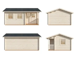 Abri de jardin en bois blanc Susanna 16,40 m²