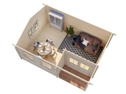 Abri de jardin en bois blanc Susanna 16,40 m²