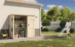 Abri du jardinier Bruna en madriers de 19mm 2 étagères
