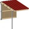 Abri prairie simple pente 2,20x4,18 m planche/bac acier bdx
