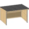 Abri 3,18x4,18m Planche Douglas 32 mm Ardoise