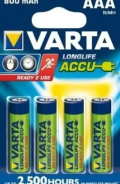 Accus HR03 AAA Ni-Mh 800 mAh (x4)