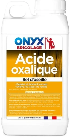 Acide oxalique - sel d'oseille bidon de 750g ONYX