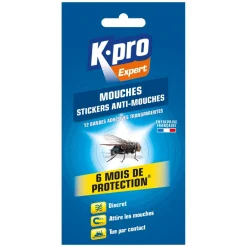 Adhésif anti-mouches transparent (x12) K.PRO
