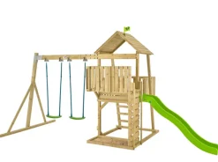 Aire de jeux bois Kingswood Tour toboggan balançoire TP TOYS