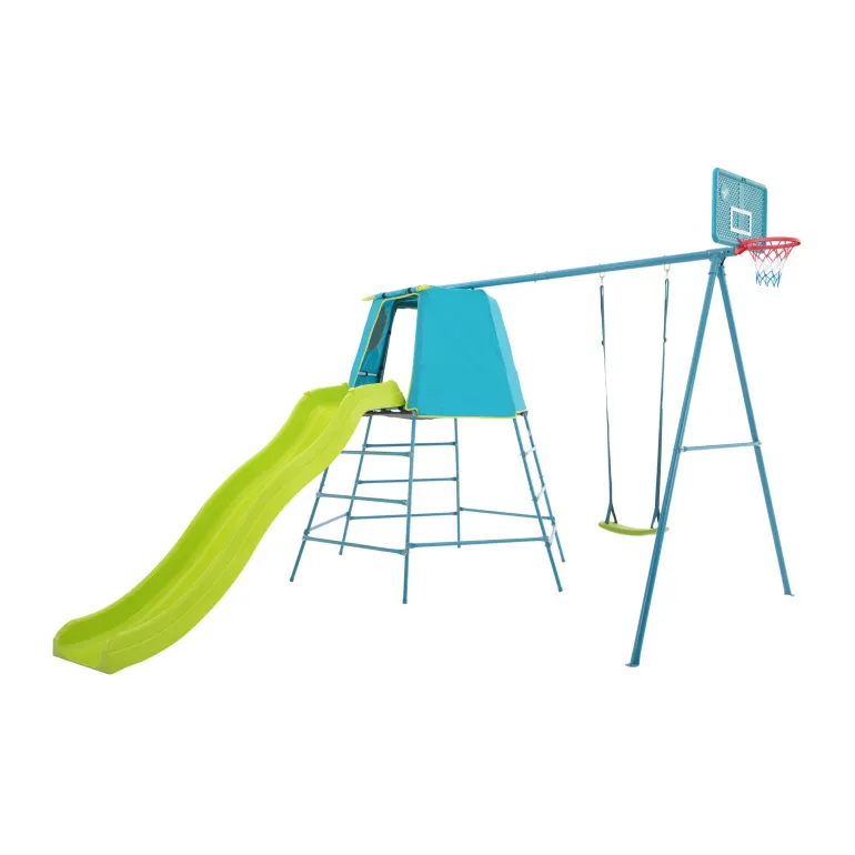 Aire de jeux métal Explorer Tour toboggan balançoire TP TOYS