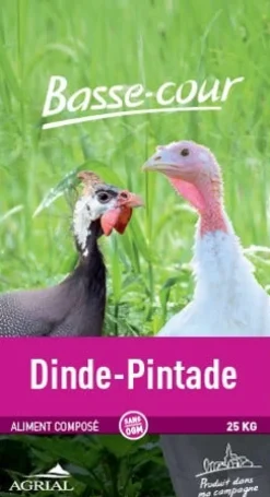 Aliment dinde/pintade 25 kg PRODUIT DANS MA CAMPAGNE
