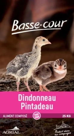 Aliment dindonneau pintadeau 25 kg PRODUIT DANS MA CAMPAGNE