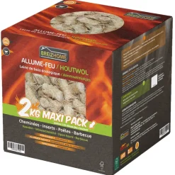 Allume-feu de laine de bois écologique boîte de 2kg