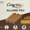 Allume-feu 2 en 1 100% naturel (x20)