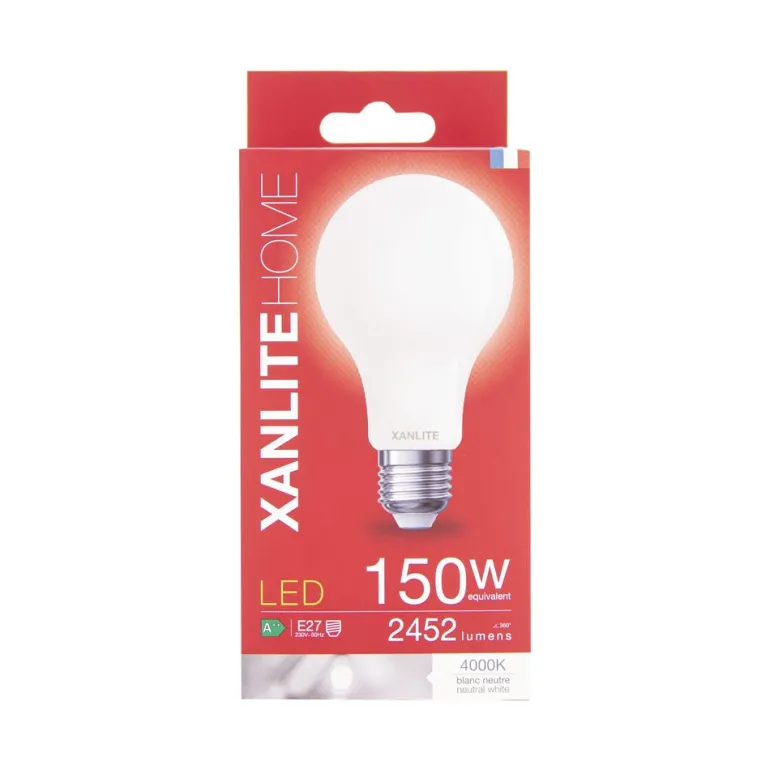 Ampoule LED A60 E27 2452lm 17W 4000k blanc neutre