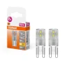 Ampoule LED Capsule clair 1,9W=20 G9 chaud OSRAM x2