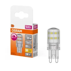 Ampoule LED Capsule dépolie variable 3W=32 G9 chaud OSRAM