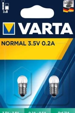 Ampoule sphérique culot à vis 3,5V 0,2A