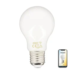 Ampoule filament LED connectée Kozii A60 E27 806lm 7W