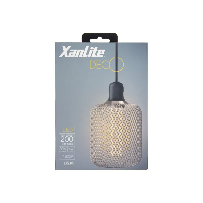 Ampoule filament LED déco E27 150lm 4W 1800k blanc chaud