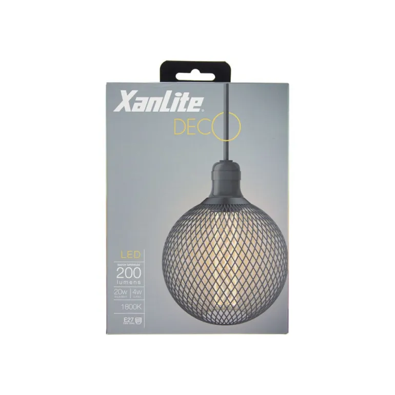 Ampoule filament LED déco E27 150lm 4W 1800k blanc chaud