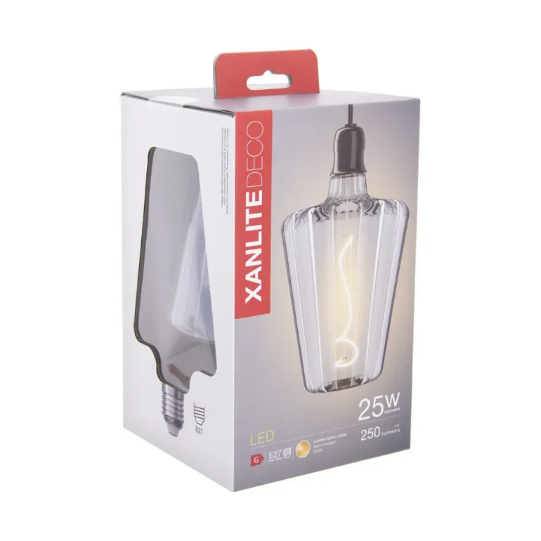 Ampoule filament LED déco E27 300lm 4W 3000k blanc chaud