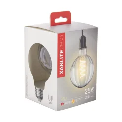 Ampoule filament LED déco G95 E27 250lm 9W 3000k blanc chaud