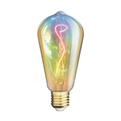 Ampoule filament LED ST64 licorne E27 1800k blanc chaud
