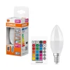 Ampoule Flamme Rgbw Dépoli Var 4,9W=40 E14 Chaud