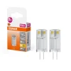 Ampoule LED Capsule clair 0,9W=10 G4 chaud OSRAM x2